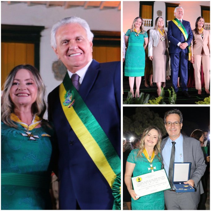 Primeira-Dama de Campos Verdes é homenageada com a mais alta honraria de Goiás: Comenda Mérito Anhanguera