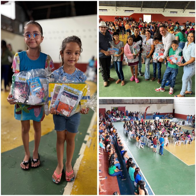 Prefeitura de Santa Terezinha promove entrega de kits escolares para alunos da rede municipal