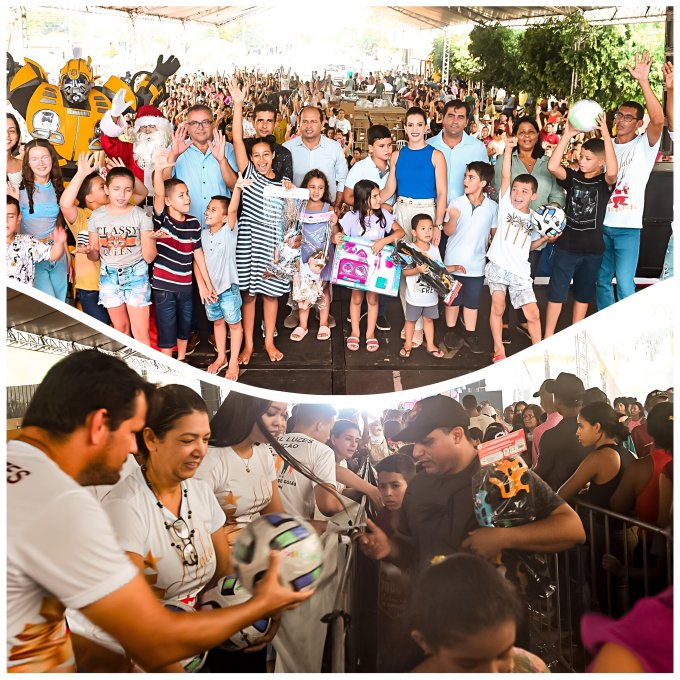 Prefeitura de Santa Terezinha promove Ação Solidária de Natal com distribuição de brinquedos e almoço