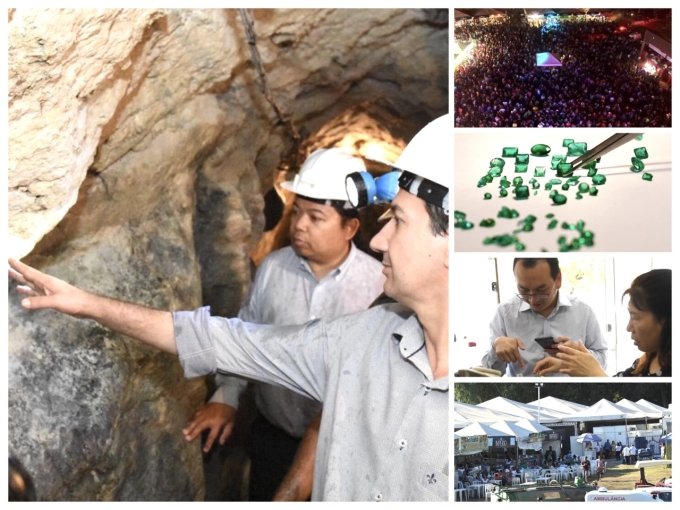 7ª Feira das Esmeraldas: minas de Campos Verdes/GO atraem cada vez mais olhares internacionais