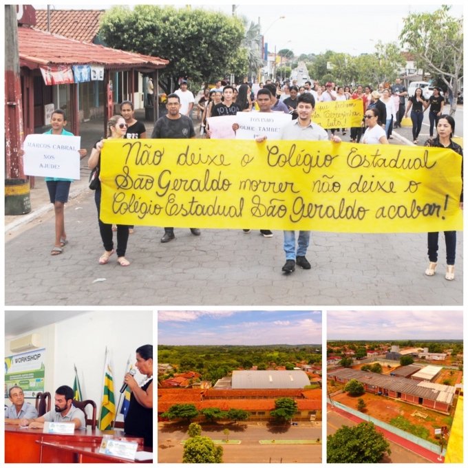 Comunidade escolar se mobiliza contra fechamento de colÃ©gios em Santa Terezinha de GoiÃ¡s