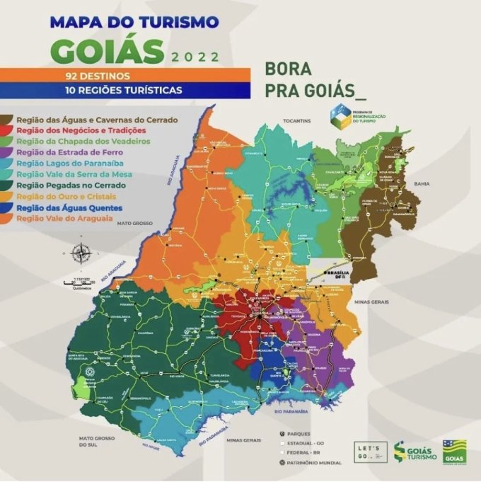 Goiás Turismo anuncia Campos Verdes no Mapa Turistico do Estado